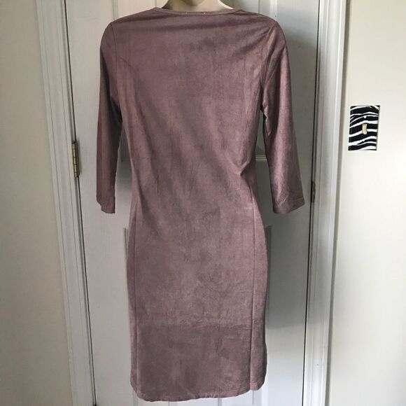 Faux Suede Bodycon dress - Picture 3 of 3